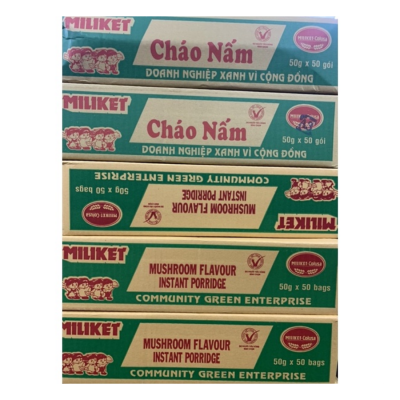 Miliket Mushroom Instant Porridge 50g x 50 Bags