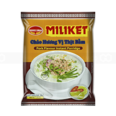 Miliket Pork Instant Porridge 50g x 50 Bags
