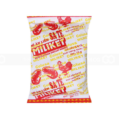 Miliket SATE INSTANT NOODLE 65g x 30 Bags (Halal)