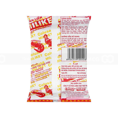 Miliket SATE INSTANT NOODLE 65g x 30 Bags (Halal)