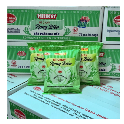 Miliket Seaweed Instant Noodle 75g x 30 Bags (Halal)