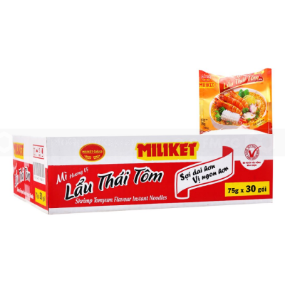 Miliket Thailand Hot pot Noodle 75g x 30 Bags