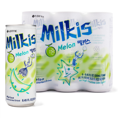 Milkis Melon Flavored Milk Soda Drink 250ml x 30 Bottles
