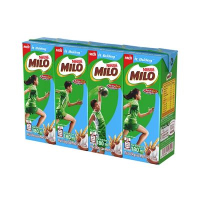 Milo Milk Less Sugar 180ml x 4 Boxes x 12 Blocks