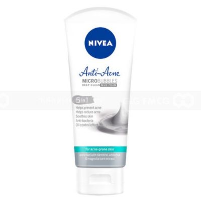 NIVEA Women Anti - Acne MicroBubbles Deep Clean Mud Foam 5IN1 50g x 24 Tubes