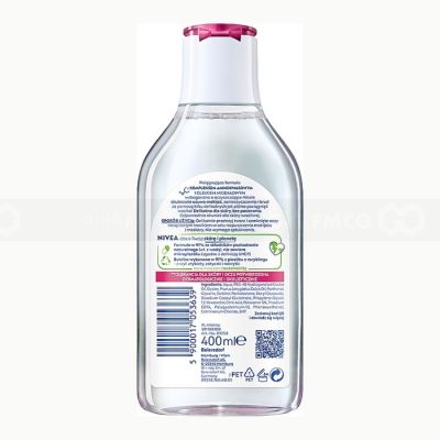 Wholesale Nivea Pearl White Micellar Oxygen Boost Micellar Water 400ml x 12 Bottles