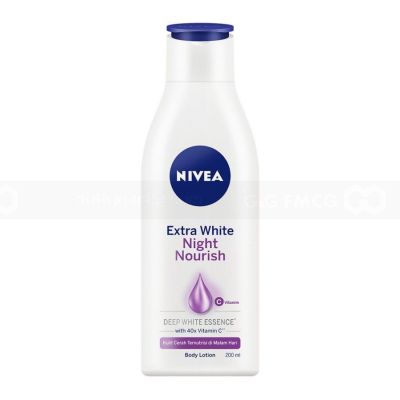 Wholesale Nivea Extra White Night Nourish Body Lotion 200ml x 24 Bottles