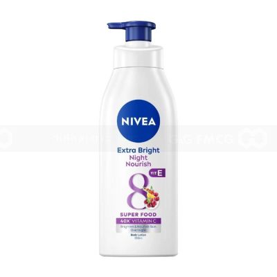Wholesale Nivea Extra White Night Nourish Body Lotion 350ml x 12 Bottles
