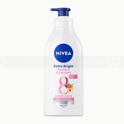 Wholesale Nivea Extra White Radiant & Smooth UV Filter Body Lotion 350ml x 12 Bottles