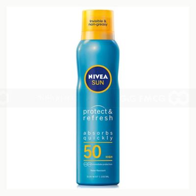Wholesale Nivea Sun Protect & Fresh Sun Spray Transparent SPF 50 200ml x 12 Bottles
