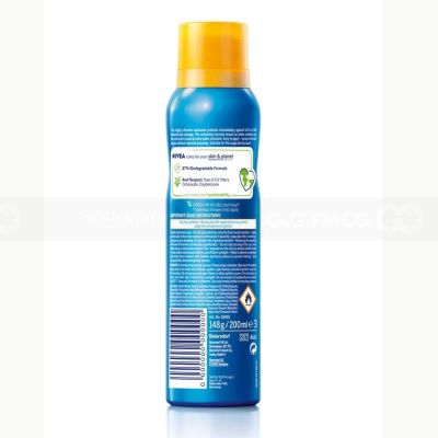 Wholesale Nivea Sun Protect & Fresh Sun Spray Transparent SPF 50 200ml x 12 Bottles