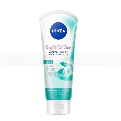Nivea Women Pearl White Oil Clean Micro Bubbles Deep Clean Foam 5IN1 100g x 24 Tubes