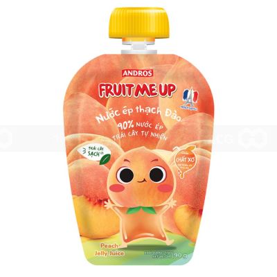 Fruit Me Up Peach Jelly Juice Bag 90g x 40 Bags