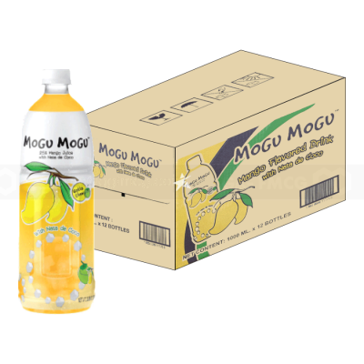 Mogu Mogu Mango Flavored Drink With Natade Coconut  1L