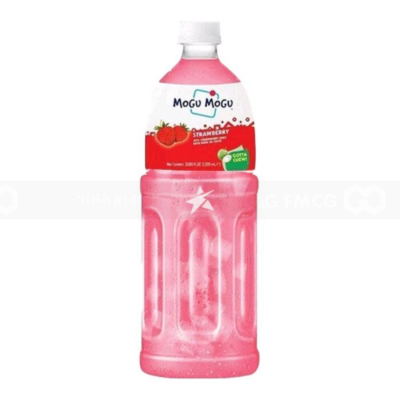 Mogu Mogu Strawberry Flavored Drink With Natade Coconut  1L
