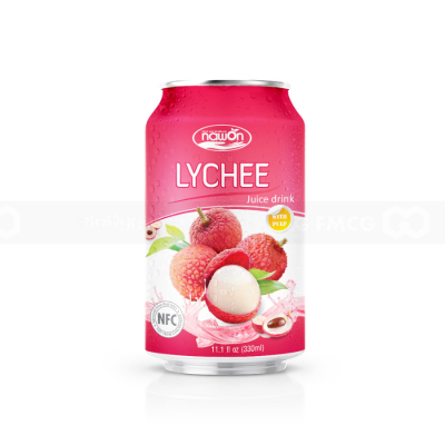 Nawon Lychee Fruit Juice 500ml x 24 cans 100% FRUIT JUICE 
