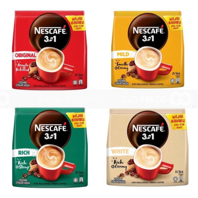 Wholesale Nescafe 3in1 White Coffee Original 33gr x 15 sticks x 24 bags