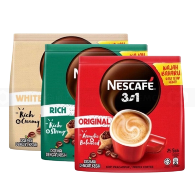 Wholesale Nescafe 3in1 White Coffee Original 33gr x 15 sticks x 24 bags