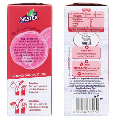 Wholesale Nestea Berry Hibiscus & Red Artichoke Flower 140g (14g x 10 Bags) x 24 Boxes