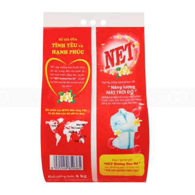Net Frangipani Detergent Powder 3.8kg x 3 Bags