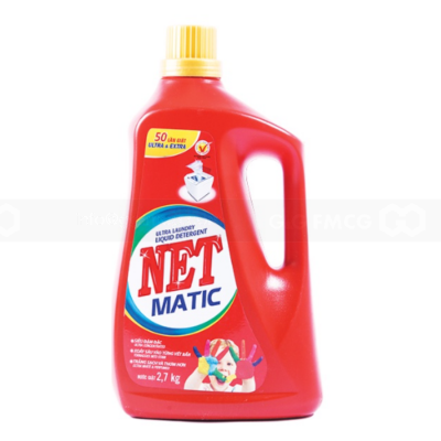 NET Matic Detergent Liquid 2.7kg x 4 Bottles