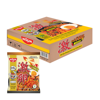 Nissin Korean Hot Chilli Chicken & Salted Eggs Instant Noodle 71g x 30 Bags