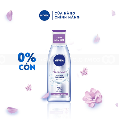 NIVEA Acne Care Micellair Oxygen Boost Micellar Water 200ml x 12 Bottles