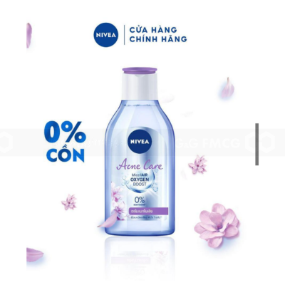 NIVEA Acne Care Micellair Oxygen Boost Micellar Water 400ml x 12 Bottles