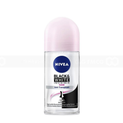 Wholesale Nivea Deodorant Roll On Women Dry Invisible Black & White Clear 50ml x 24 tubes