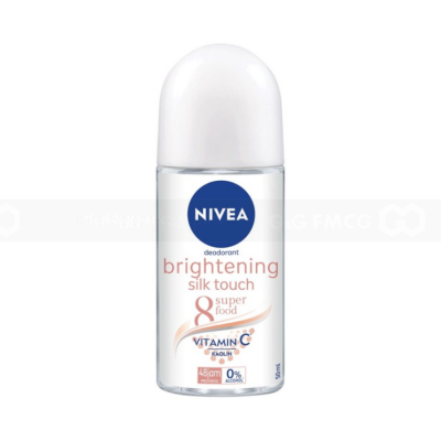 Wholesale Nivea Deodorant Brightening Silk Touch Roll On 50ml x 24 tubes