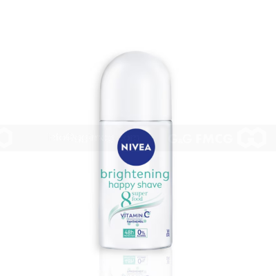 Wholesale Nivea Deodorant Roll On Women Brightening Happy Shave 50ml x 24 tubes