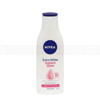 NIVEA Extra White Instant Glow Body Lotion 200ml x 24 Bottles