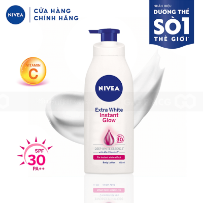 NIVEA Extra White Instant Glow Body Lotion SPF 30 350ml x 12 Bottles