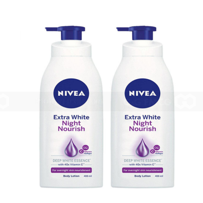 NIVEA Extra White Night Nourish Body Lotion 400ml x 12 Bottles