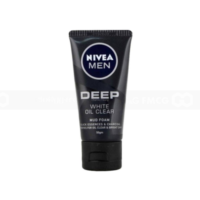 Nivea Men Deep White Oil Clear Mud Foam 50g x 24 Tubes
