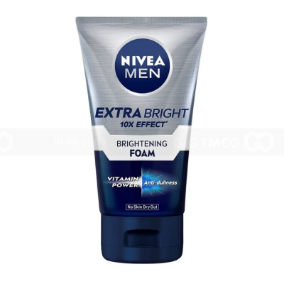 NIVEA Men Extra White 10X Effect Brightening Facial Foam 50g x 24 Tubes