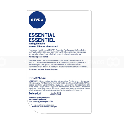 NIVEA Moisture Essential Lip Care 4.8g x 24 Packs