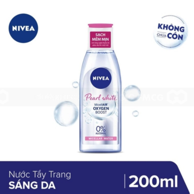 NIVEA Pearl White Micellair Oxygen Boost Micellar Water 200ml x 12 Bottle
