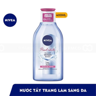 NIVEA Pearl White Micellair Oxygen Boost Micellar Water 400ml x 12 Bottles