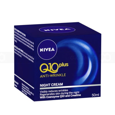 NIVEA Q10 Plus Anti-Wrinkle Night Face Cream 50ml x 12 Boxes