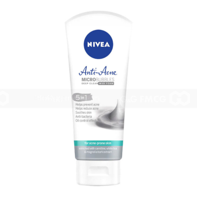 NIVEA Women Anti - Acne MicroBubbles Deep Clean Mud Foam 5IN1 100g x 24 Tubes
