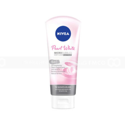 Nivea Women Pearl White MicroBubbles Deep Clean Clay Foam 5IN1 50g x 24 Tube
