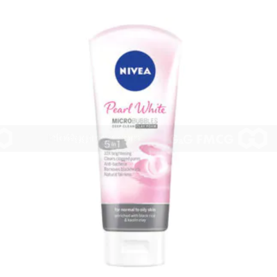 Nivea Women Pearl White MicroBubbles Deep Clean Foam 5IN1 100g x 24 Tubes