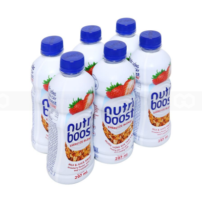 Nutriboost Strawberry Milk Juice 297ml x 24 Bottles