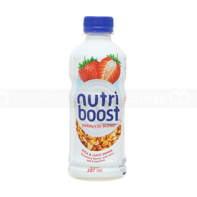 Nutriboost Strawberry Milk Juice 297ml x 24 Bottles