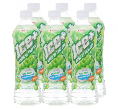 Ice+ Fruit Tasted Water - White Grape 490ml x 24 Bottles