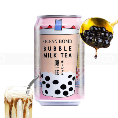 Ocean Bomb Original Bubble Milk Tea Drink 315ml x 24 Cans