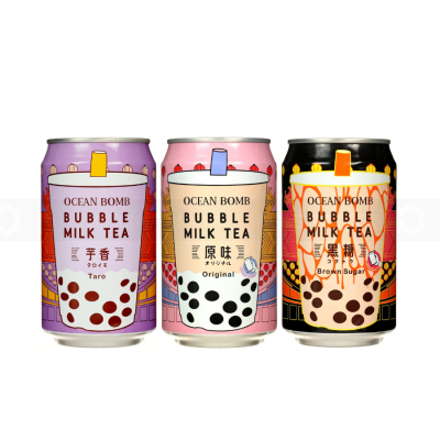 Ocean Bomb Taro Bubble Milk Tea Drink 315ml x 24 Cans