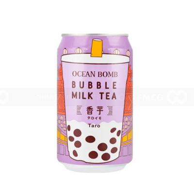 Ocean Bomb Taro Bubble Milk Tea Drink 315ml x 24 Cans