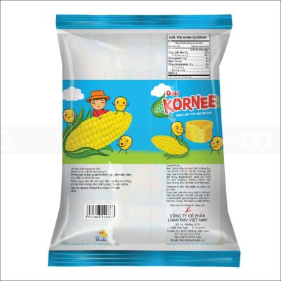 Oishi Kornee Sweet Corn and Cheese Flavor Snack 80g x 20 Bags